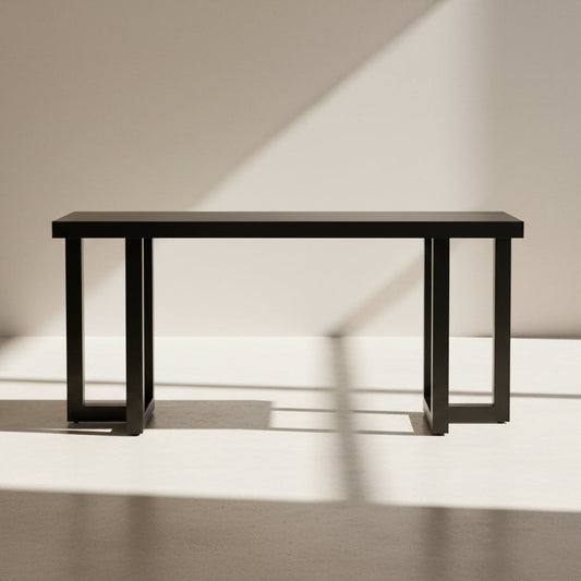 Geometric Console Table w/ Solid Pine Legs - FVNLYXQ