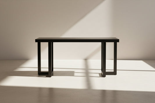 Geometric Console Table w/ Solid Pine Legs - FVNLYXQ