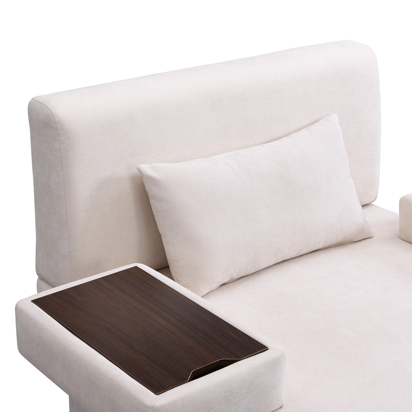 Modern Oversized Armchair, 48'' Wide Mid-Century Chair with Pillow Upholstered, Sturdy Wood Frame & Soft Cushion for Living Room - FVNLYXQ