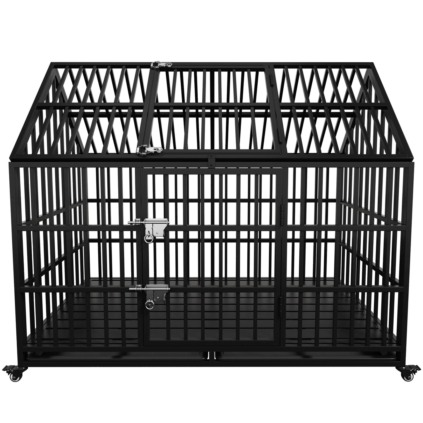 Large Dog cage Strong Metal Dog Kennels and Crates - FVNLYXQ