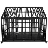 Large Dog cage Strong Metal Dog Kennels and Crates - FVNLYXQ