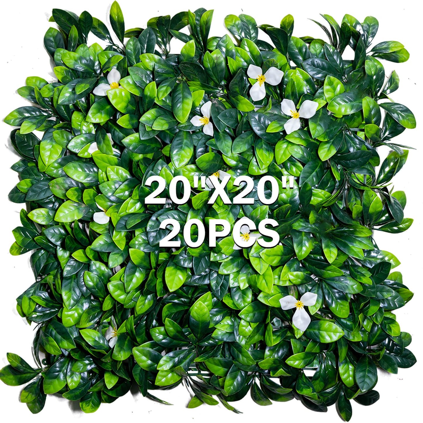 Boxwood Panels 20"x20" (20pcs), Grass Wall Decor - FVNLYXQ