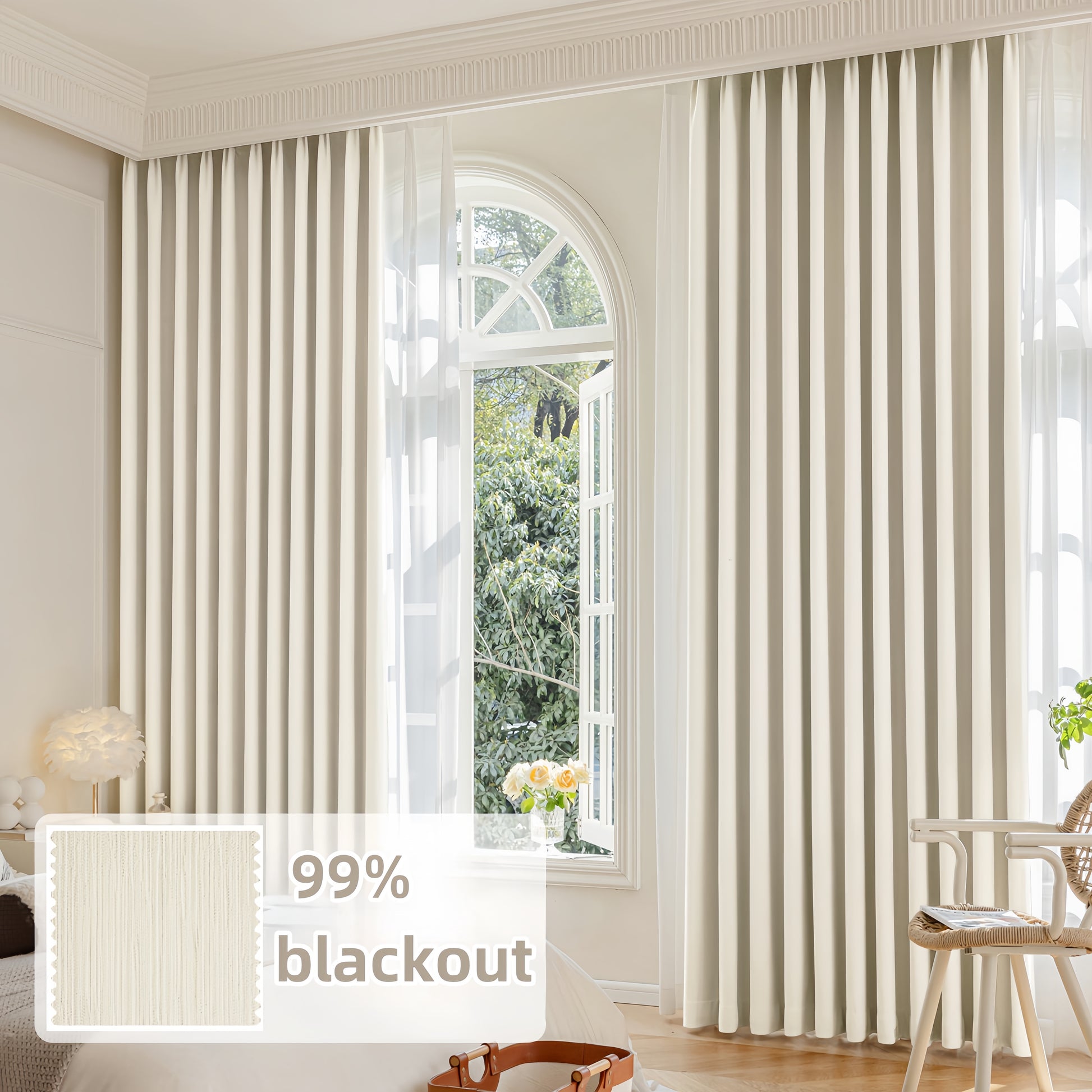 Curtains Bedroom Living Room Blackout Curtains Premium - FVNLYXQ