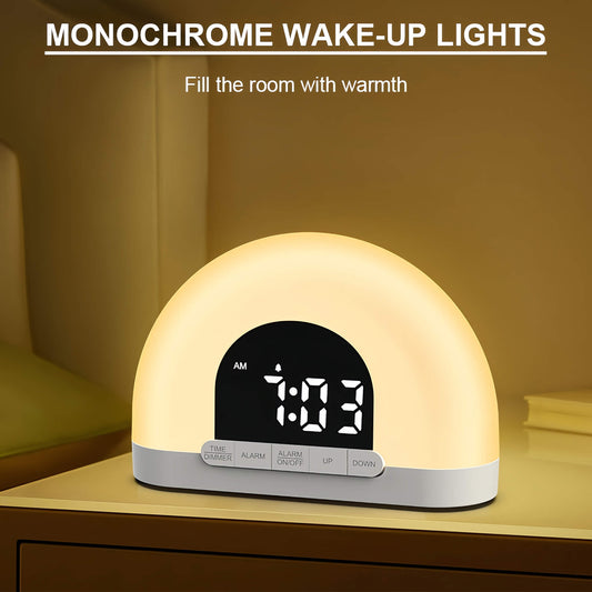 Wake Up Light Sunrise Alarm Clock with Sunrise Sunset