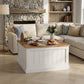 31.5" Farmhouse Coffee Table w/ Lift Top, Square - FVNLYXQ