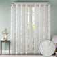 Palm Leaf Burnout Window Sheer White 50x84"
