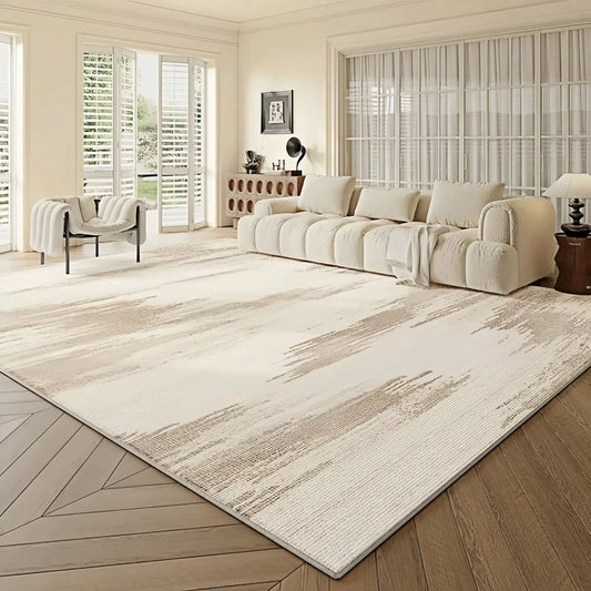 Luxury Waterproof Easy-Clean Rug: Creating a Creamy Chic Living Room and Bedroom - FVNLYXQ