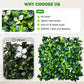 Boxwood Panels 20"x20" (20pcs), Grass Wall Decor - FVNLYXQ