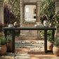 Geometric Console Table w/ Solid Pine Legs - FVNLYXQ