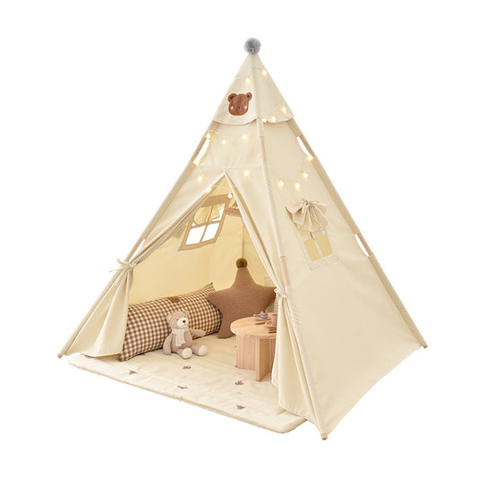 Children's Indoor/Outdoor Play Tent - Cartoon Indian Style Toy Teepee - FVNLYXQ