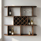 Minimalist 3 - Tier Wooden Wine & Stemware Shelf - FVNLYXQ